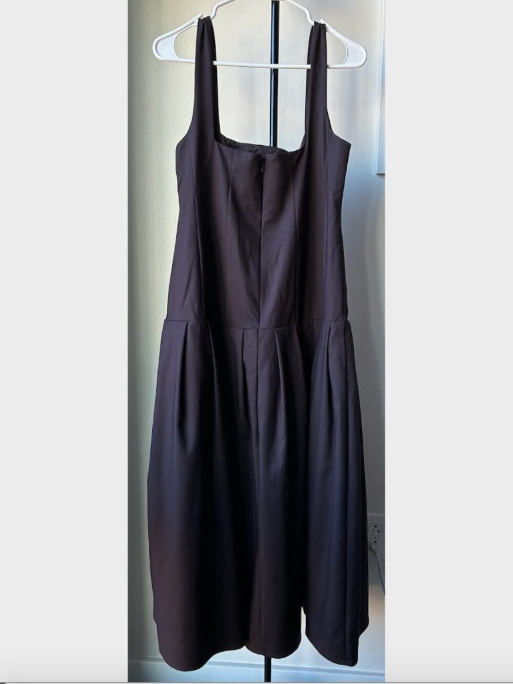 Meshki NWT Natascha Drop Waist Cotton Midi Dress in Chocolate Brown - Size XXL - Picture 5 of 16
